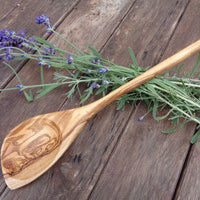 Olivenholz - Kochlöffel mit Ecke aus Olivenholz