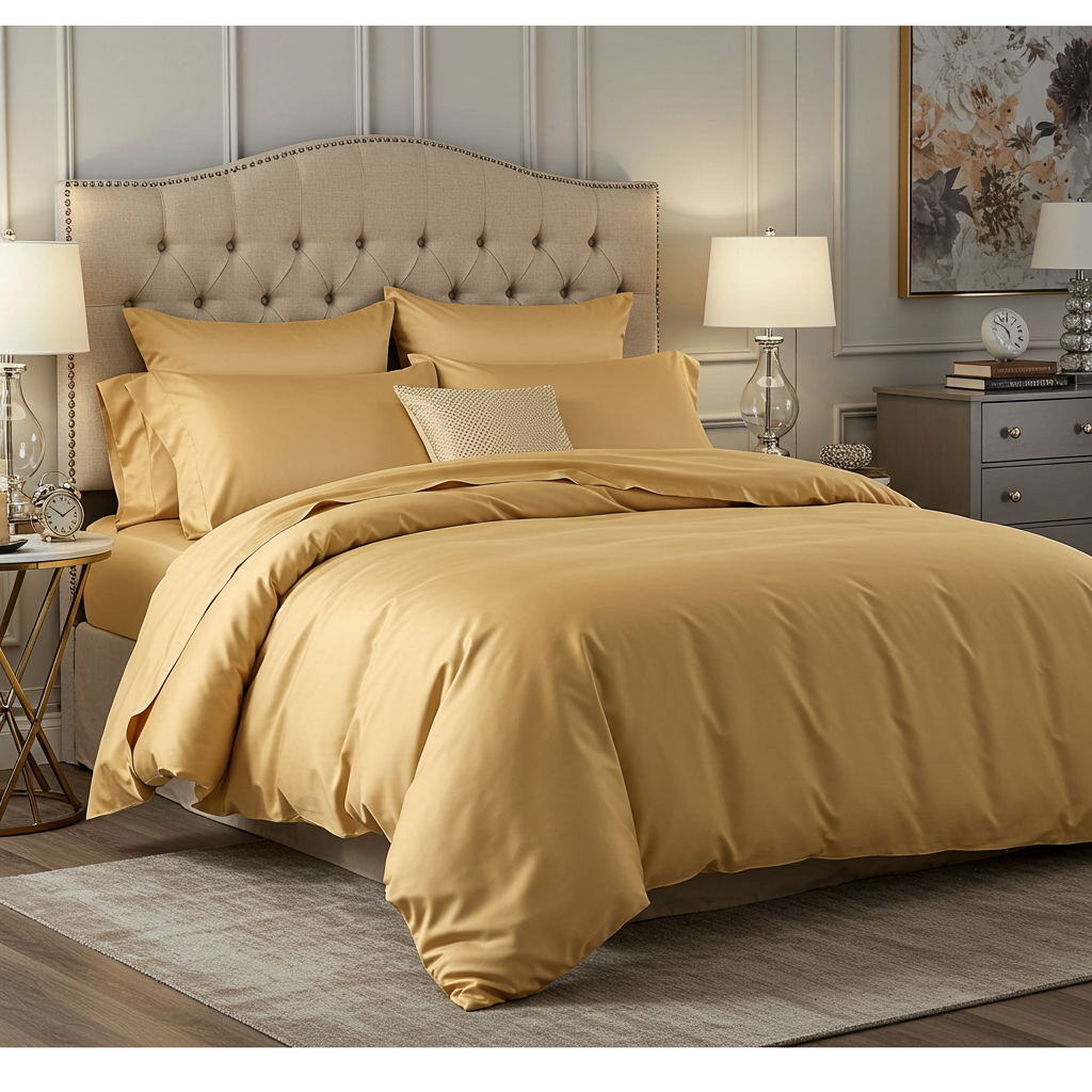 Feines Satin Spannbettlaken von Finole aus 100% ägyptischer Baumwolle, seidig glatt, atmungsaktiv und luxuriös.