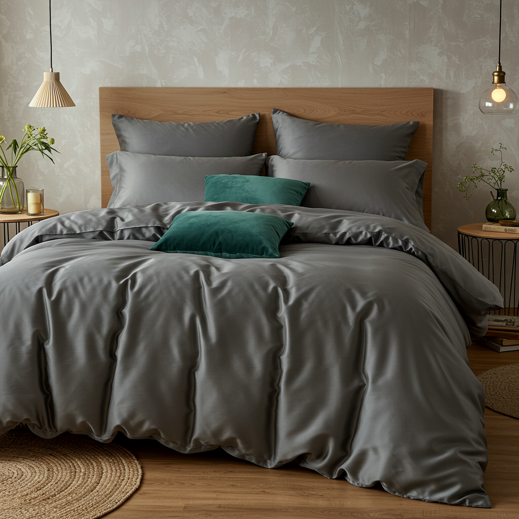 Finole Luxe Satin Spannbettlaken aus ägyptischer Baumwolle