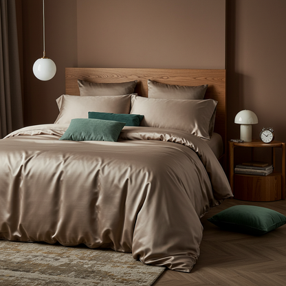 Finole Luxe Satin Spannbettlaken aus ägyptischer Baumwolle