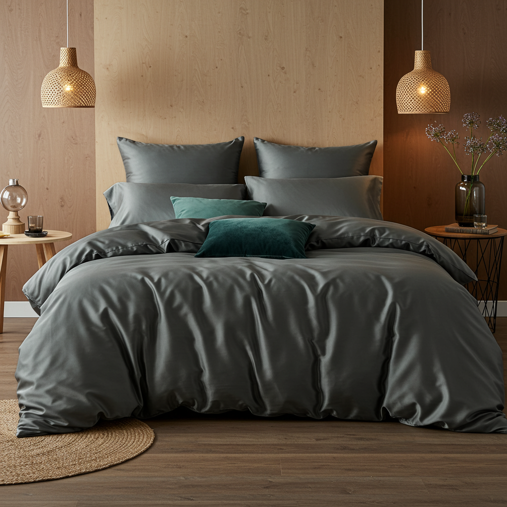 Finole Luxe Satin Spannbettlaken aus ägyptischer Baumwolle
