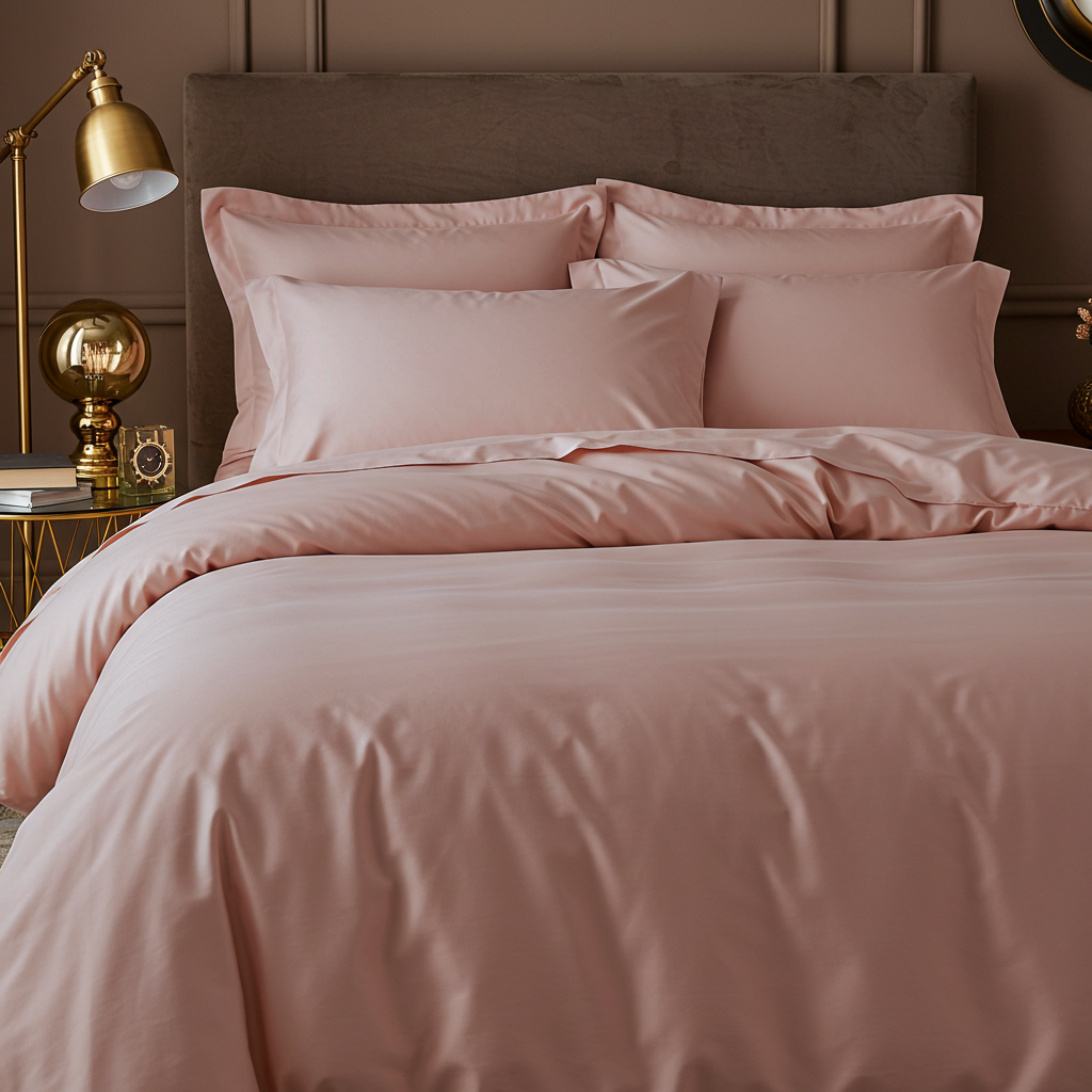 Finole Satin Bettwäsche aus 100% ägyptischer Baumwolle, seidig glänzend und luxuriös weich, Doppelbettgröße, elegantes Design