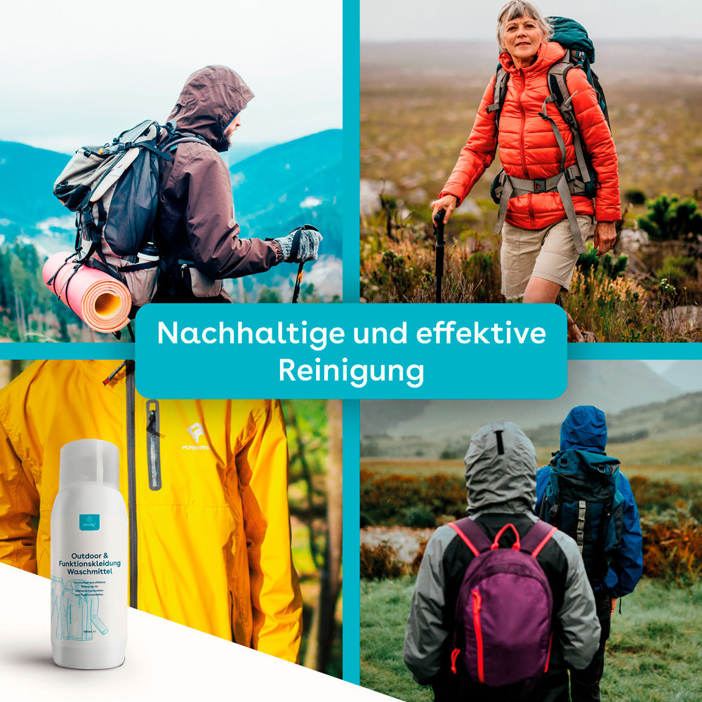 Eco:fy Waschmittel für Outdoor- und Funktionskleidung, schonende Reinigung, flüssiges Waschmittel für atmungsaktive Textilien