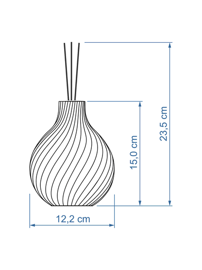 Duftvase Sphere – Raumduft Diffuser Set mit Duftöl und Duftstäbchen