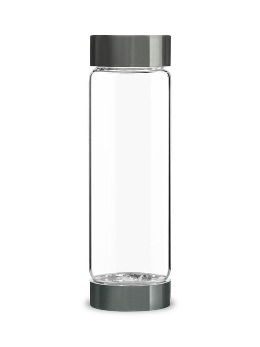 Glass drinking bottle