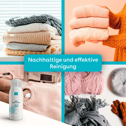 eco:fy Wollwaschmittel mit Lanolin für Wolle und Seide, hautfreundlich und pflegend, sanfte Reinigung, 0,5 Liter Flasche